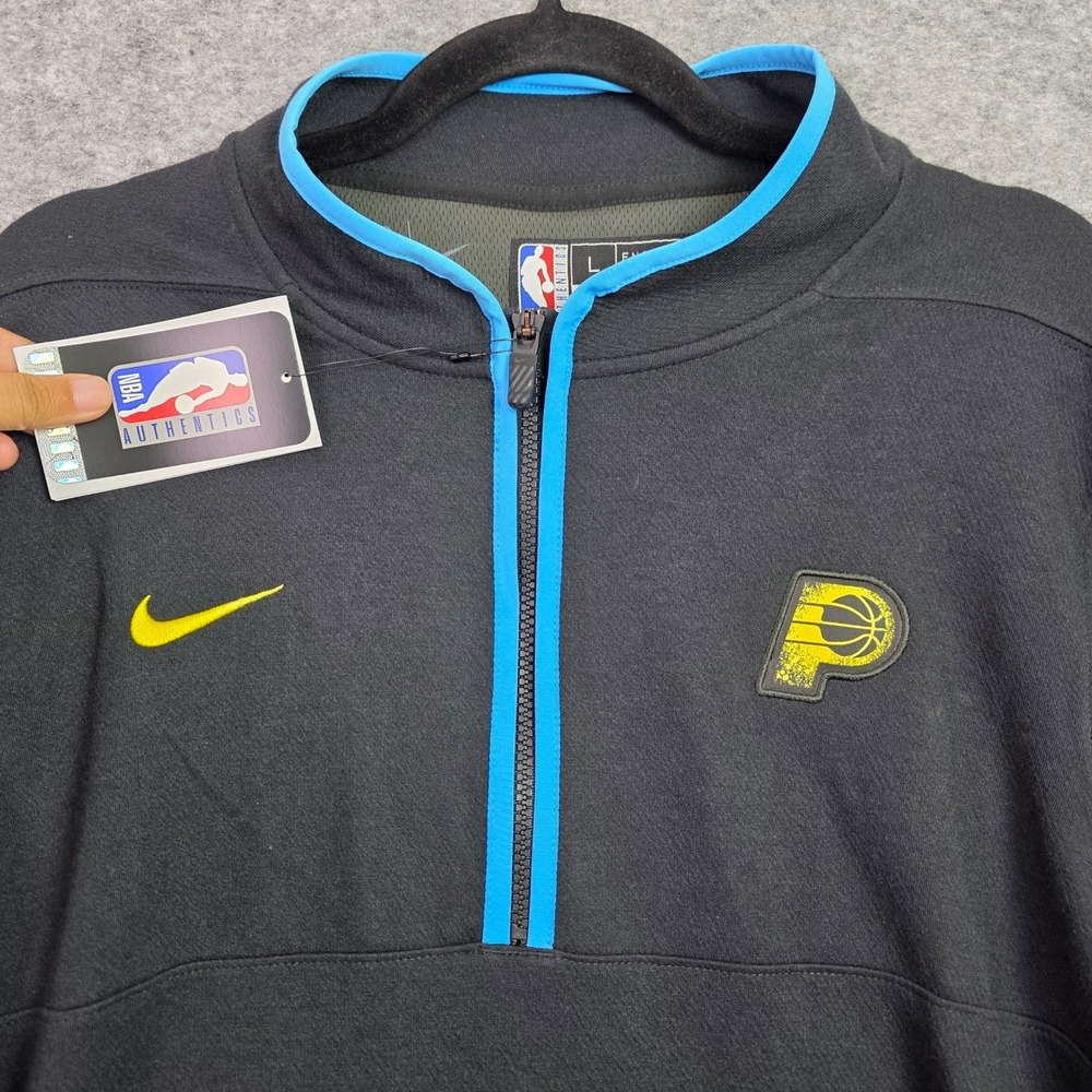 Nike Indiana Pacers City Edition Dri-FIT Quarter Zip Pullover Black FD9144-010